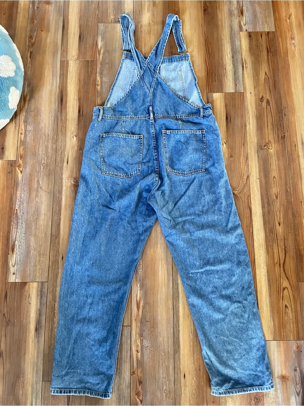 Free People "We The Free" Denim Overalls — Baggy Relaxed Fit - Picture 8 of 9